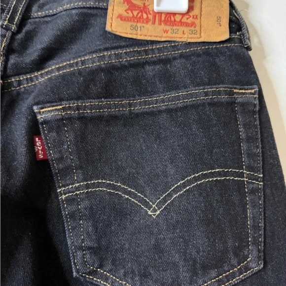 Levi's Men's Straight Dark Jeans - Picture 4 of 5